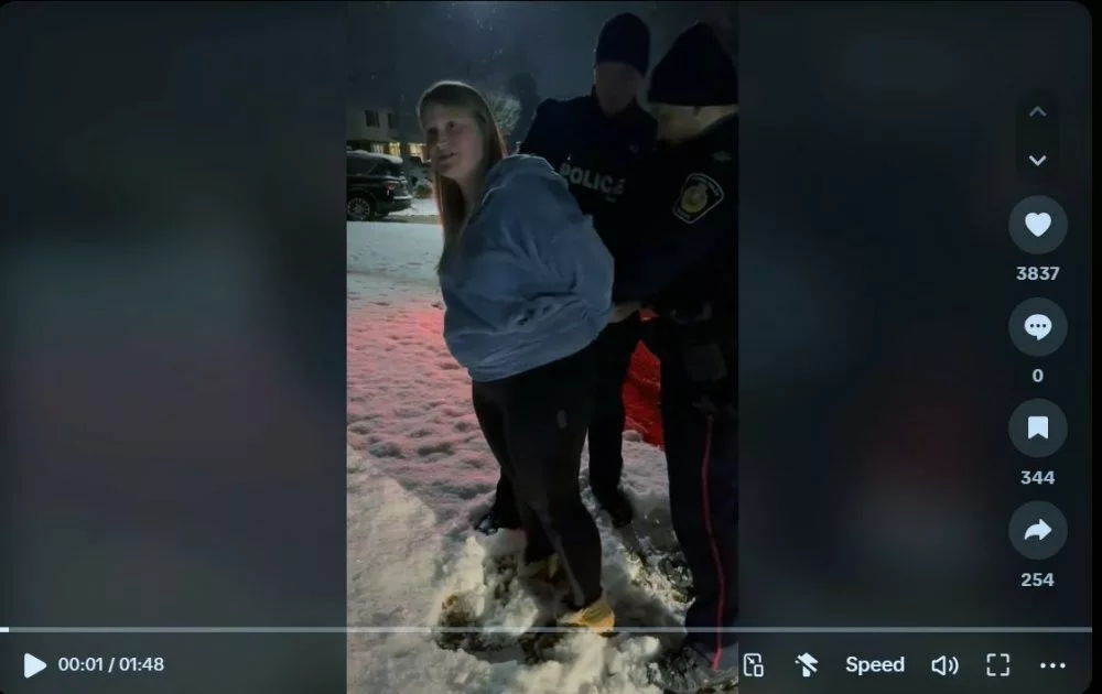 Charge dropped for woman who posted arrest footage on TikTok