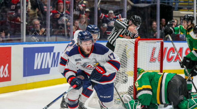 Last-minute goal lifts Saginaw Spirit over London Knights in Memorial Cup final