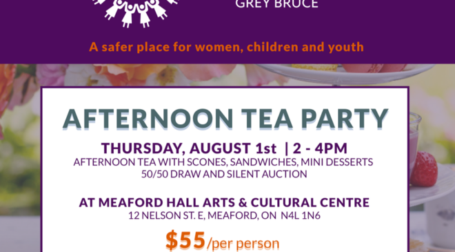 Afternoon tea at Meaford Hall on Thursday