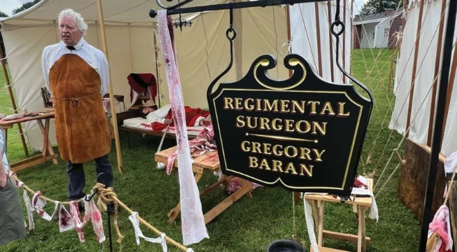 Lifelike field surgery gets double takes at re-enactment