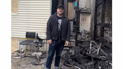 Artist sifts through ashes of fire that gutted home, destroyed 15-year project